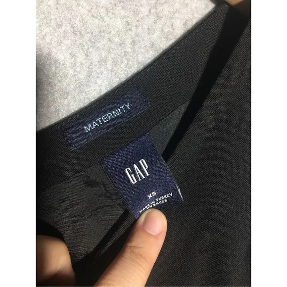 Womens Gap Maternity Dress Business Casual Career Work Office Black Wool Blend - Picture 2 of 6